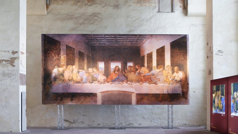 In der Dalheimer Klosterkirche steht eine originalgetreue Kopie von Leonardo da Vincis Gemälde namens das letzte Abendmahl.